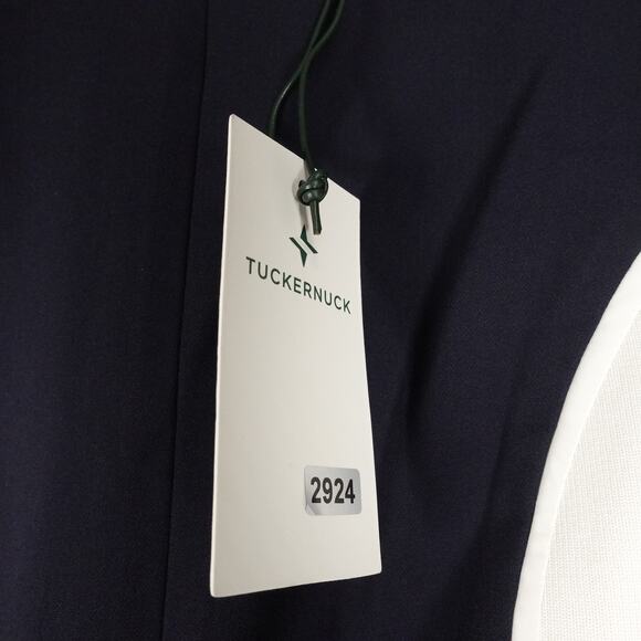 New Tuckernuck Navy and Cream Colorblock Evie Dress Size Large 2924-47 - Picture 7 of 13